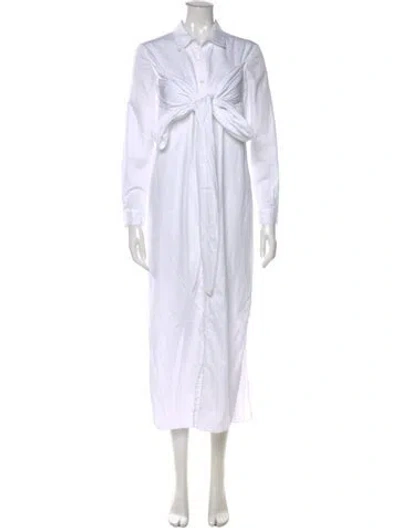 Pre-owned Mara Hoffman Long Dress In White