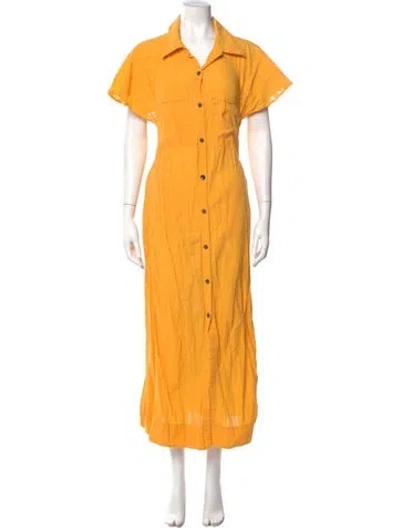 Pre-owned Mara Hoffman Long Dress In Yellow