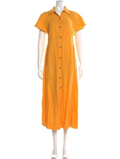 Pre-owned Mara Hoffman Long Dress In Yellow
