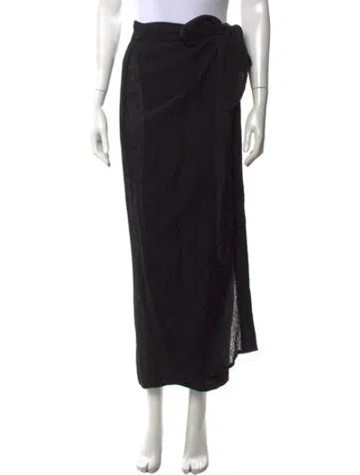 Pre-owned Mara Hoffman Long Skirt In Black