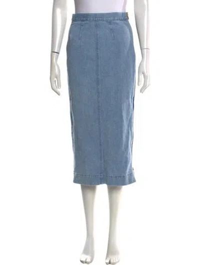 Pre-owned Mara Hoffman Long Skirt In Blue
