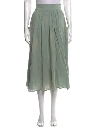 Pre-owned Mara Hoffman Long Skirt In Green
