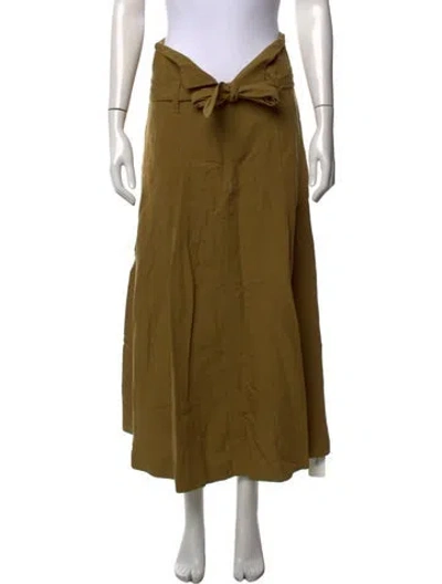 Pre-owned Mara Hoffman Long Skirt In Green