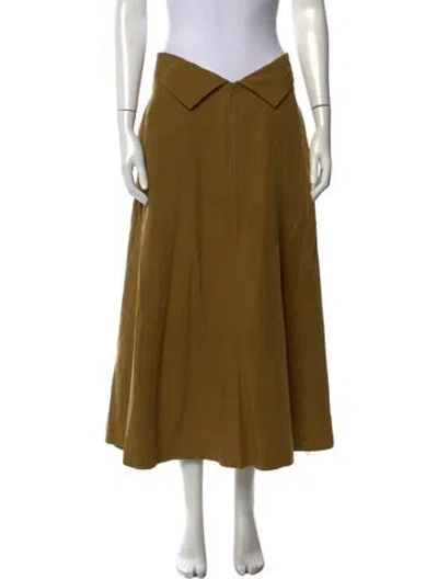 Pre-owned Mara Hoffman Long Skirt In Green