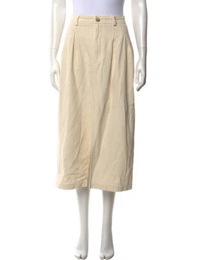 Pre-owned Mara Hoffman Long Skirt In Neutral