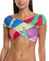 Mara Hoffman Lorina Bikini Top In Multi