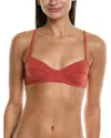 Mara Hoffman Lua Bikini Top In Pink