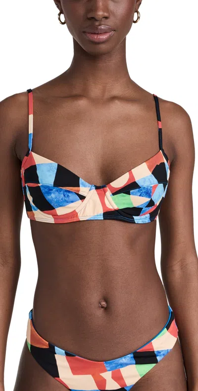 Mara Hoffman Lua Bikini Top Multi