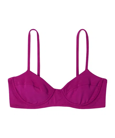 Mara Hoffman Lua Underwired Bikini Top In Purple