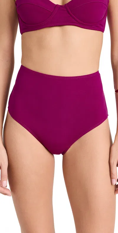 Mara Hoffman Lydia High-waist Bikini Bottoms In Levante