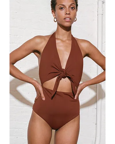 Mara Hoffman Maddy One-piece In Brown