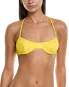 Mara Hoffman Mazlyn Bikini Top In Yellow