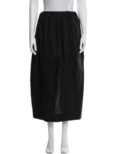Pre-owned Mara Hoffman Midi Length Skirt In Black