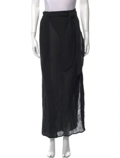 Pre-owned Mara Hoffman Midi Length Skirt In Black