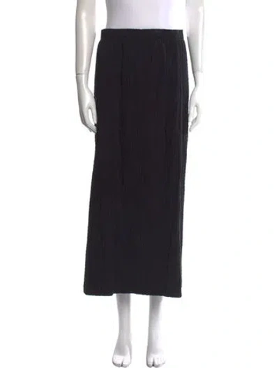 Pre-owned Mara Hoffman Midi Length Skirt In Black
