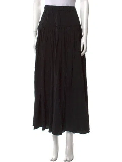 Pre-owned Mara Hoffman Midi Length Skirt In Black