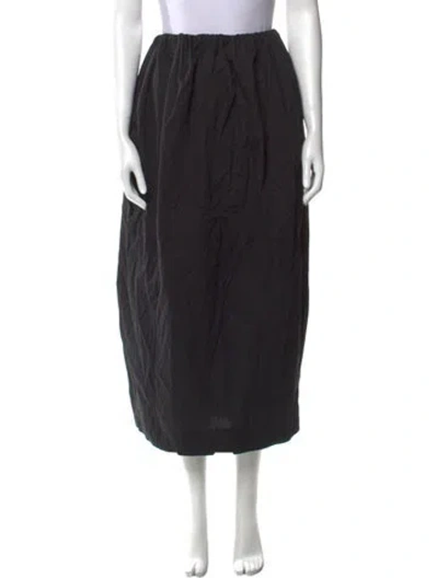 Pre-owned Mara Hoffman Midi Length Skirt In Black