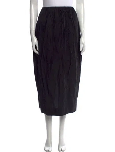 Pre-owned Mara Hoffman Midi Length Skirt In Black