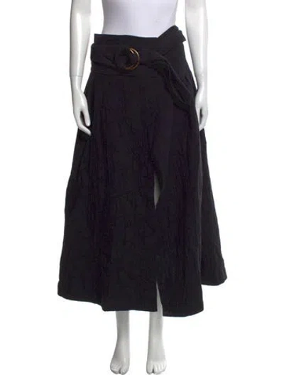 Pre-owned Mara Hoffman Midi Length Skirt In Black
