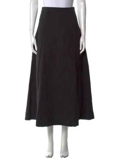 Pre-owned Mara Hoffman Midi Length Skirt In Black