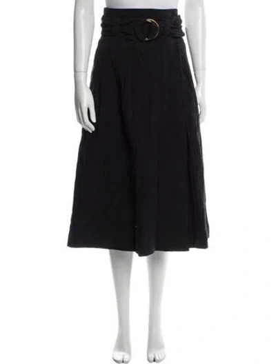 Pre-owned Mara Hoffman Midi Length Skirt In Black