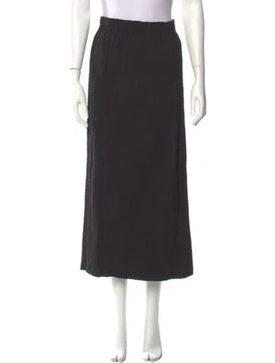 Pre-owned Mara Hoffman Midi Length Skirt In Black