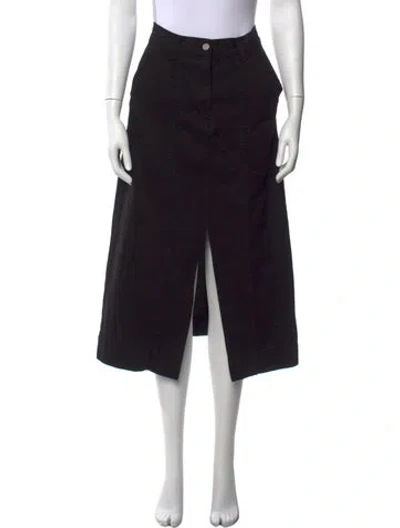 Pre-owned Mara Hoffman Midi Length Skirt In Black