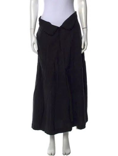 Pre-owned Mara Hoffman Midi Length Skirt In Black