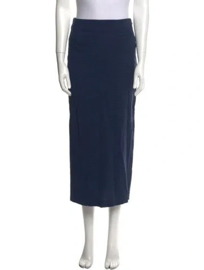 Pre-owned Mara Hoffman Midi Length Skirt In Blue