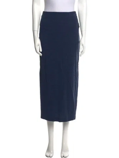 Pre-owned Mara Hoffman Midi Length Skirt In Blue
