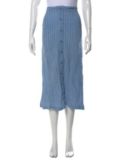 Pre-owned Mara Hoffman Midi Length Skirt In Blue