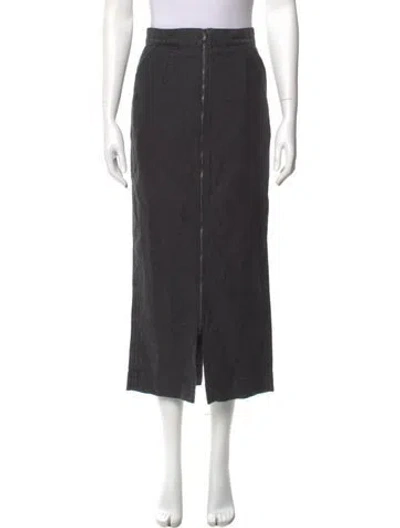 Pre-owned Mara Hoffman Midi Length Skirt In Gray