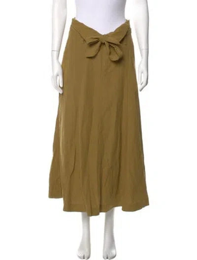 Pre-owned Mara Hoffman Midi Length Skirt In Green