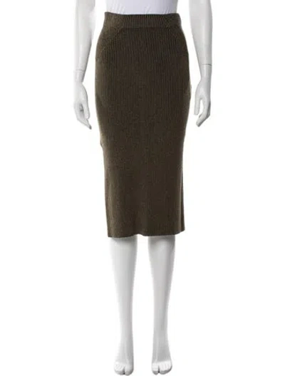 Pre-owned Mara Hoffman Midi Length Skirt In Green