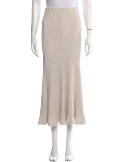 Pre-owned Mara Hoffman Midi Length Skirt In Neutral