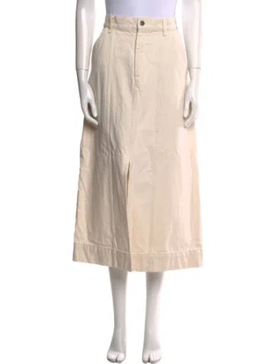 Pre-owned Mara Hoffman Midi Length Skirt In Neutral