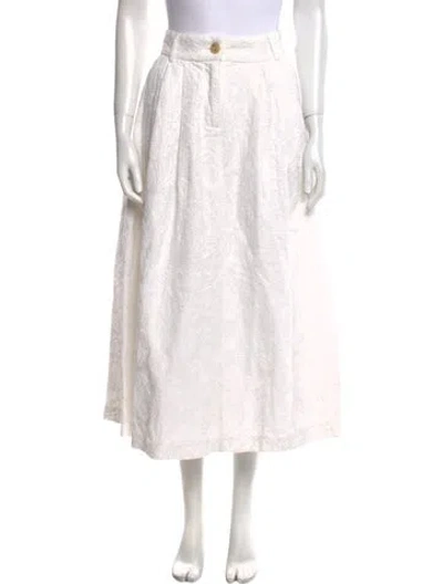Pre-owned Mara Hoffman Midi Length Skirt In Neutral
