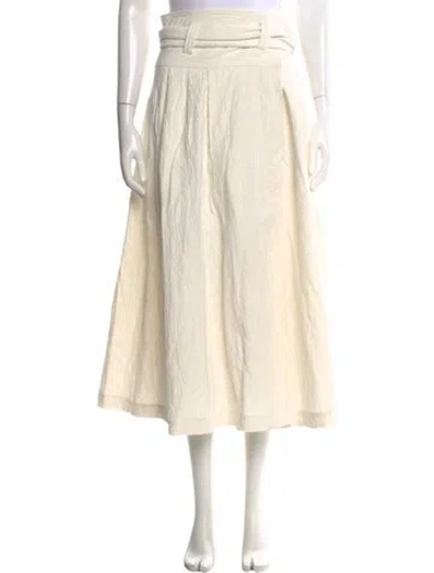 Pre-owned Mara Hoffman Midi Length Skirt In Neutral