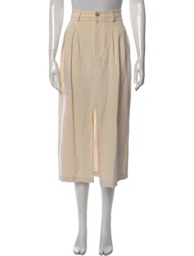 Pre-owned Mara Hoffman Midi Length Skirt In Neutral