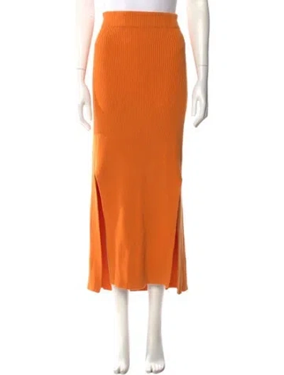 Pre-owned Mara Hoffman Midi Length Skirt In Orange