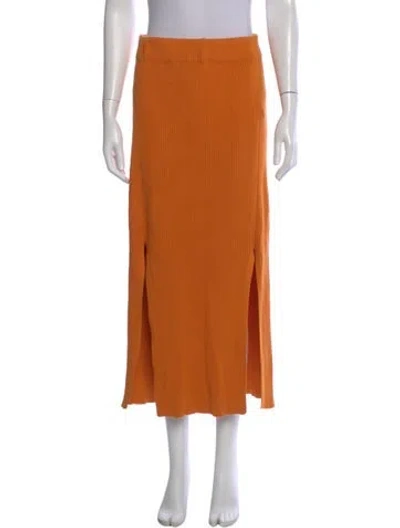 Pre-owned Mara Hoffman Midi Length Skirt In Orange