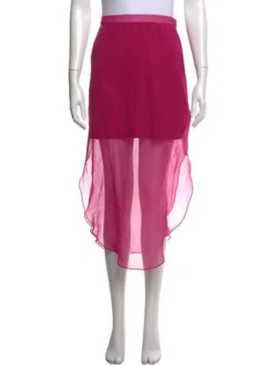 Pre-owned Mara Hoffman Midi Length Skirt In Pink
