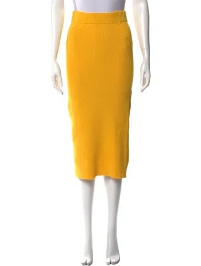 Pre-owned Mara Hoffman Midi Length Skirt In Yellow