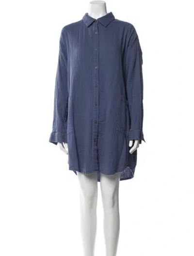 Pre-owned Mara Hoffman Mini Dress In Blue