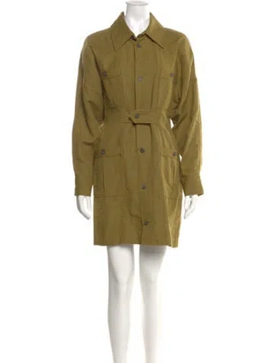 Pre-owned Mara Hoffman Mini Dress In Green