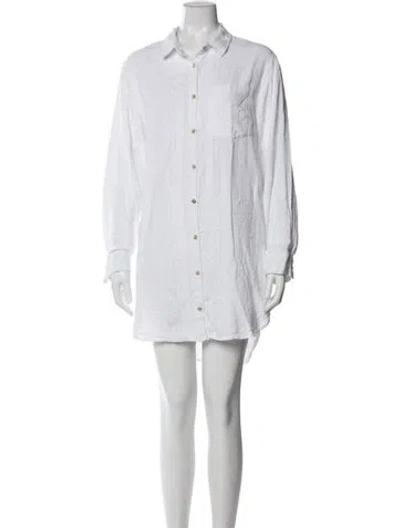 Pre-owned Mara Hoffman Mini Dress In Neutral