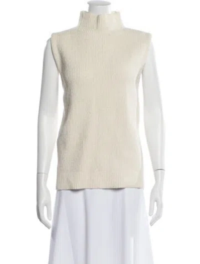 Pre-owned Mara Hoffman Mock Neck Sweater In Neutral