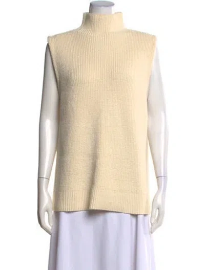 Pre-owned Mara Hoffman Mock Neck Sweater In Neutral