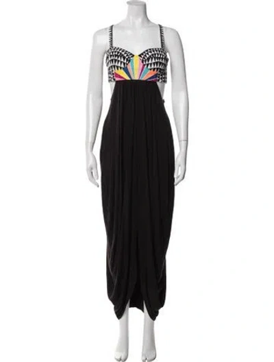 Pre-owned Mara Hoffman Nylon Long Dress W/ Tags In Black
