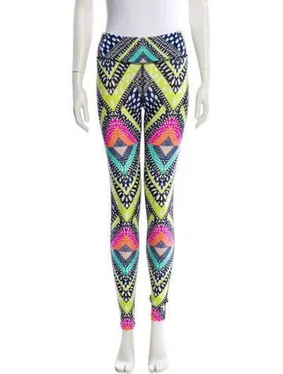 Pre-owned Mara Hoffman Nylon Skinny Leg Pants In Multi